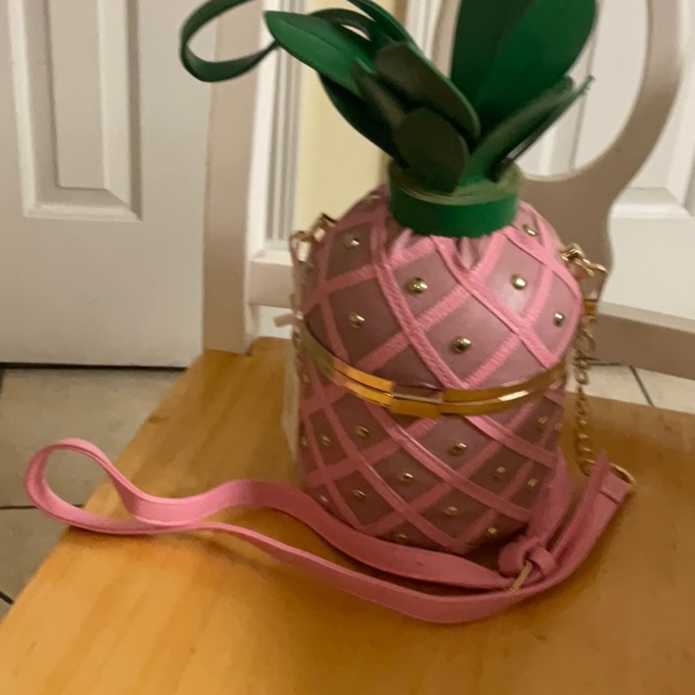DesignerPink Pineapple Crossbody Bag - Picture 7 of 8